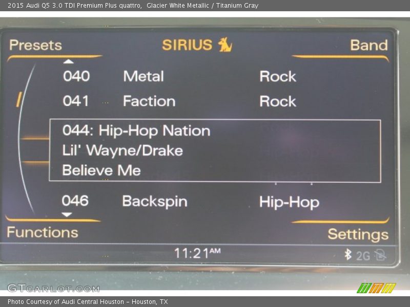 Glacier White Metallic / Titanium Gray 2015 Audi Q5 3.0 TDI Premium Plus quattro