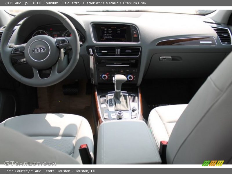 Glacier White Metallic / Titanium Gray 2015 Audi Q5 3.0 TDI Premium Plus quattro