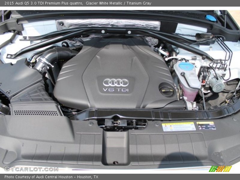 Glacier White Metallic / Titanium Gray 2015 Audi Q5 3.0 TDI Premium Plus quattro
