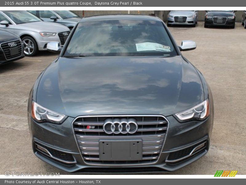 Daytona Grey Pearl / Black 2015 Audi S5 3.0T Premium Plus quattro Coupe