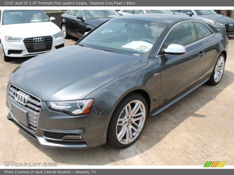 Daytona Grey Pearl / Black 2015 Audi S5 3.0T Premium Plus quattro Coupe