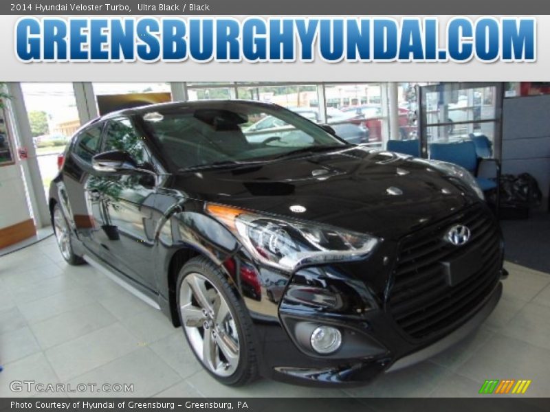 Ultra Black / Black 2014 Hyundai Veloster Turbo