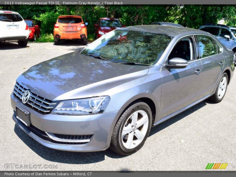 Platinum Gray Metallic / Titan Black 2013 Volkswagen Passat TDI SE