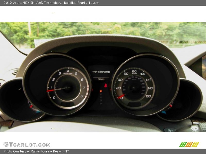 Bali Blue Pearl / Taupe 2012 Acura MDX SH-AWD Technology
