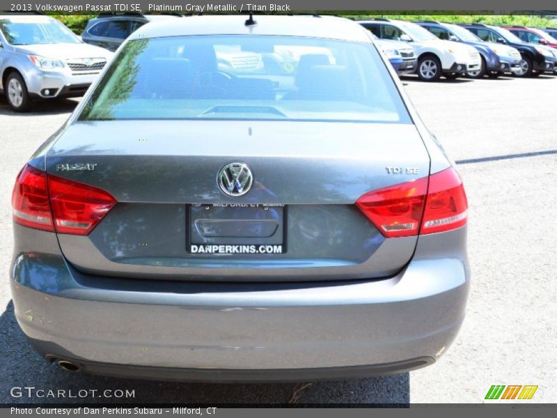 Platinum Gray Metallic / Titan Black 2013 Volkswagen Passat TDI SE