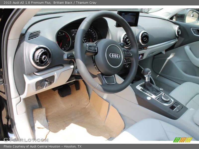 Brilliant Black / Titanium Gray 2015 Audi A3 1.8 Premium Plus