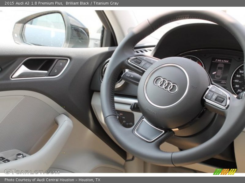 Brilliant Black / Titanium Gray 2015 Audi A3 1.8 Premium Plus
