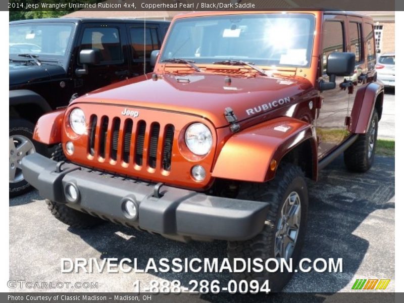 Copperhead Pearl / Black/Dark Saddle 2014 Jeep Wrangler Unlimited Rubicon 4x4