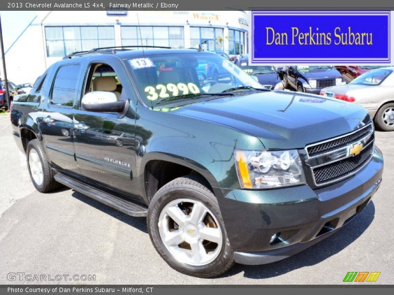 Fairway Metallic / Ebony 2013 Chevrolet Avalanche LS 4x4