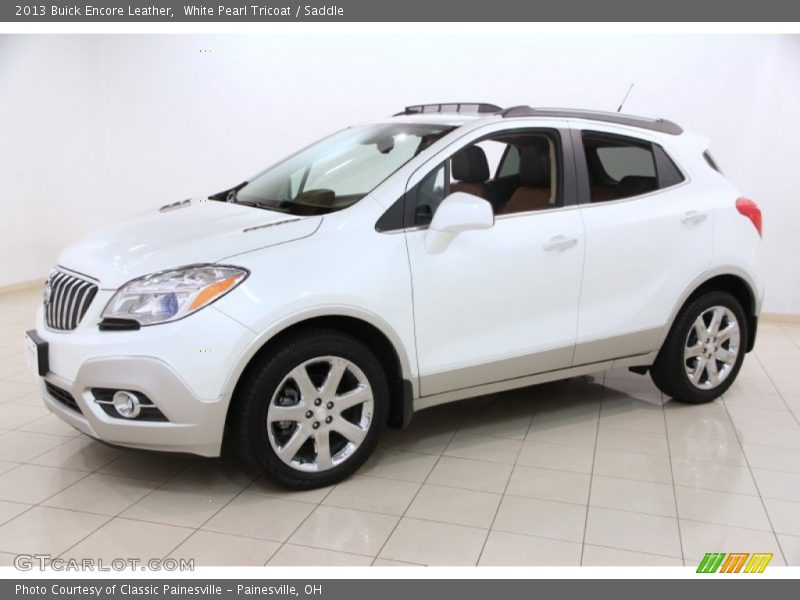White Pearl Tricoat / Saddle 2013 Buick Encore Leather