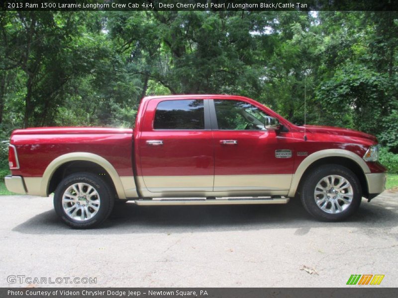 Deep Cherry Red Pearl / Longhorn Black/Cattle Tan 2013 Ram 1500 Laramie Longhorn Crew Cab 4x4