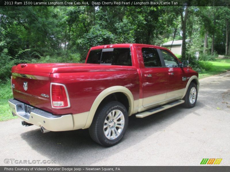 Deep Cherry Red Pearl / Longhorn Black/Cattle Tan 2013 Ram 1500 Laramie Longhorn Crew Cab 4x4