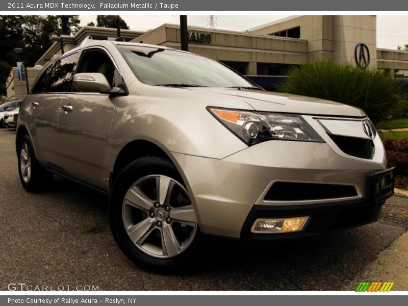 Palladium Metallic / Taupe 2011 Acura MDX Technology