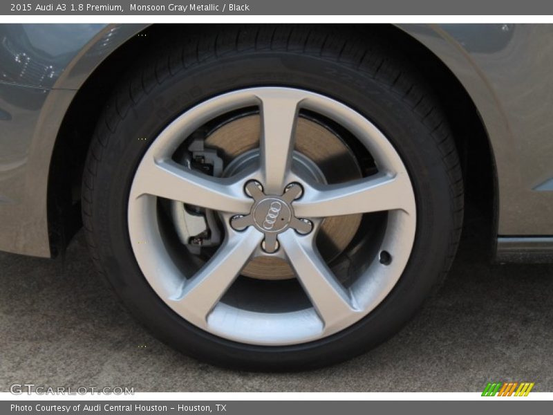 Monsoon Gray Metallic / Black 2015 Audi A3 1.8 Premium