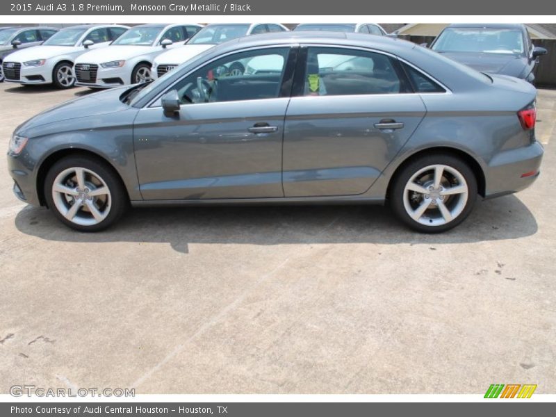 Monsoon Gray Metallic / Black 2015 Audi A3 1.8 Premium