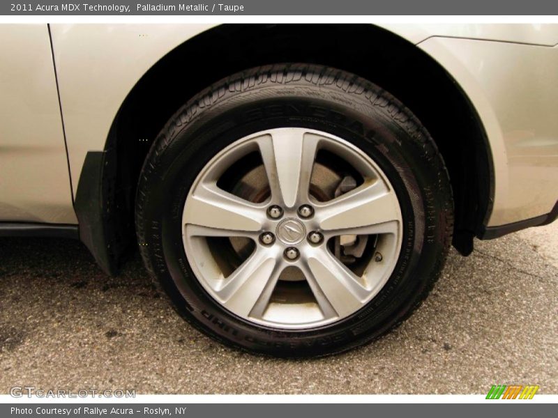 Palladium Metallic / Taupe 2011 Acura MDX Technology