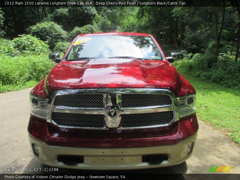 Deep Cherry Red Pearl / Longhorn Black/Cattle Tan 2013 Ram 1500 Laramie Longhorn Crew Cab 4x4