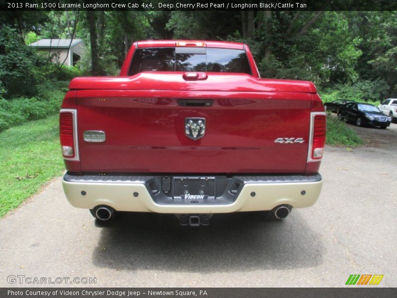Deep Cherry Red Pearl / Longhorn Black/Cattle Tan 2013 Ram 1500 Laramie Longhorn Crew Cab 4x4