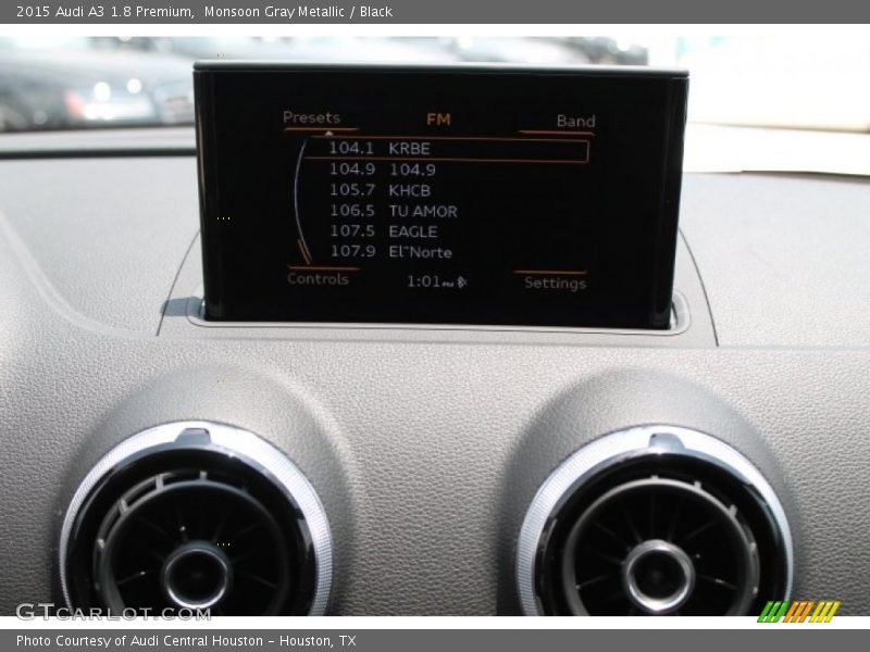 Monsoon Gray Metallic / Black 2015 Audi A3 1.8 Premium