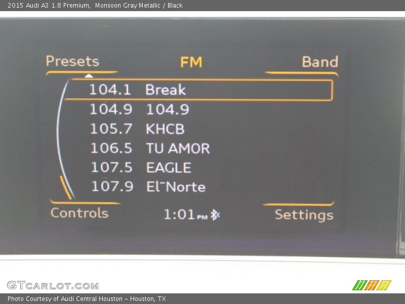 Monsoon Gray Metallic / Black 2015 Audi A3 1.8 Premium