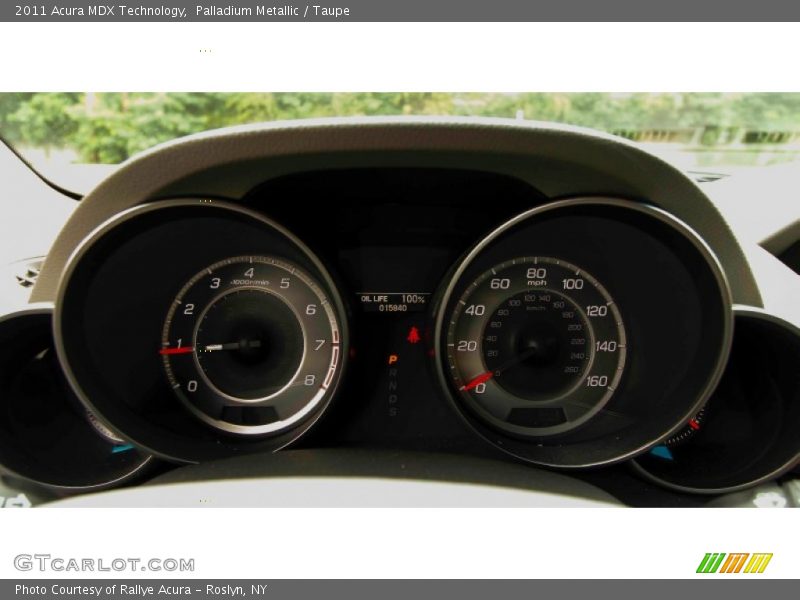 Palladium Metallic / Taupe 2011 Acura MDX Technology