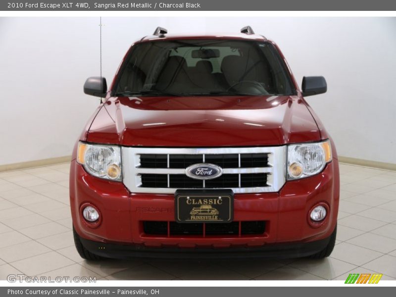 Sangria Red Metallic / Charcoal Black 2010 Ford Escape XLT 4WD