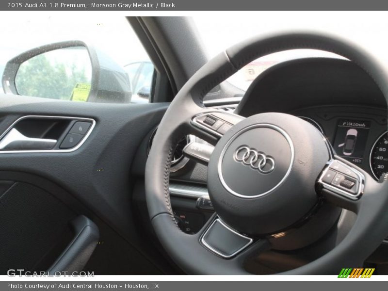Monsoon Gray Metallic / Black 2015 Audi A3 1.8 Premium
