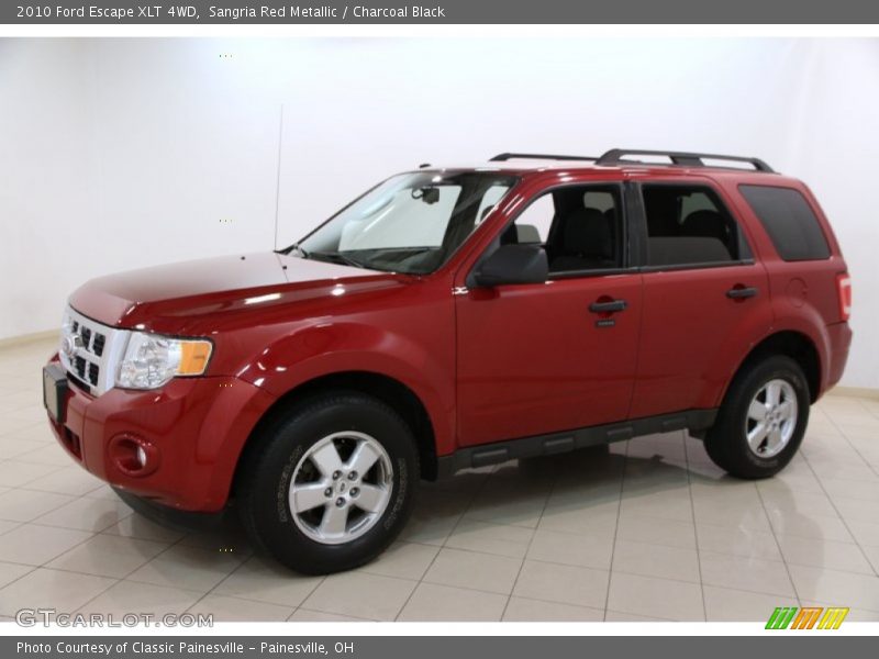 Sangria Red Metallic / Charcoal Black 2010 Ford Escape XLT 4WD