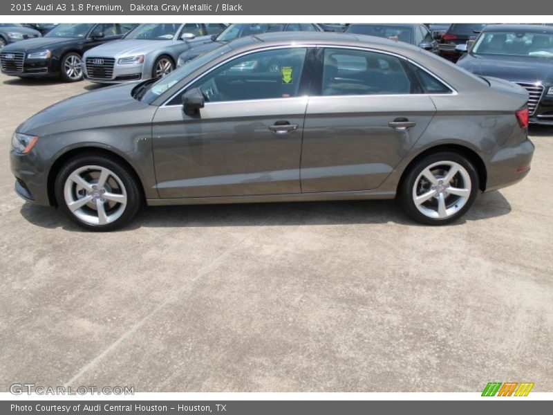 Dakota Gray Metallic / Black 2015 Audi A3 1.8 Premium