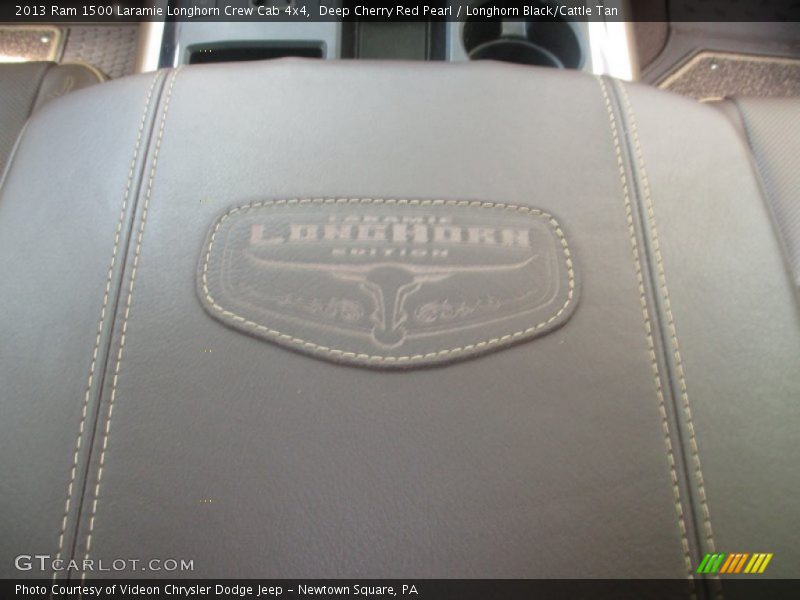 Deep Cherry Red Pearl / Longhorn Black/Cattle Tan 2013 Ram 1500 Laramie Longhorn Crew Cab 4x4