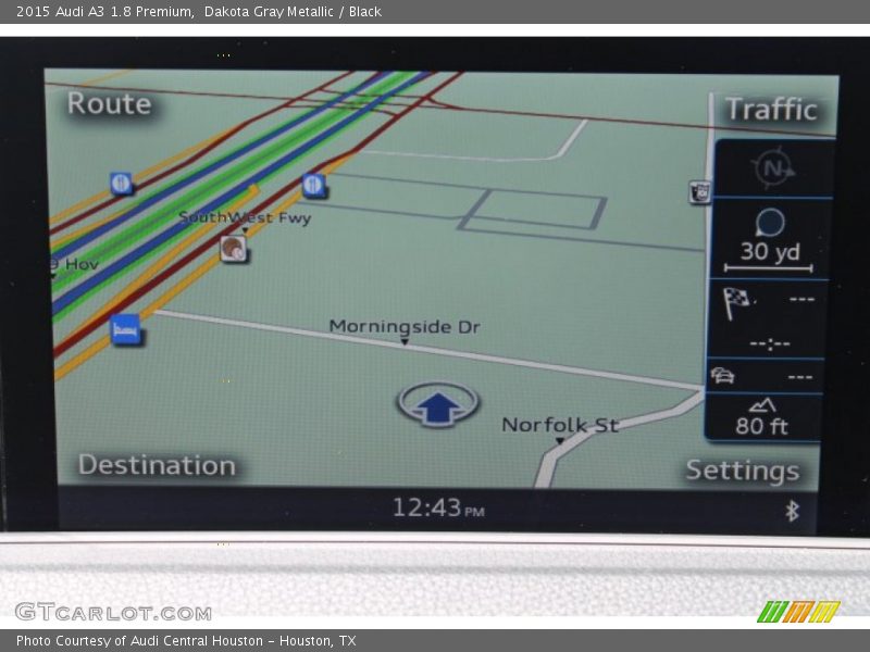 Dakota Gray Metallic / Black 2015 Audi A3 1.8 Premium