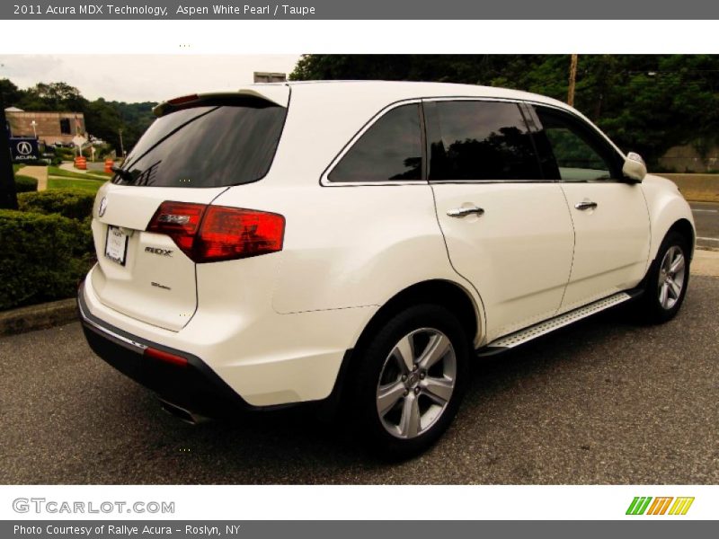 Aspen White Pearl / Taupe 2011 Acura MDX Technology