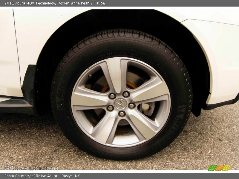 Aspen White Pearl / Taupe 2011 Acura MDX Technology