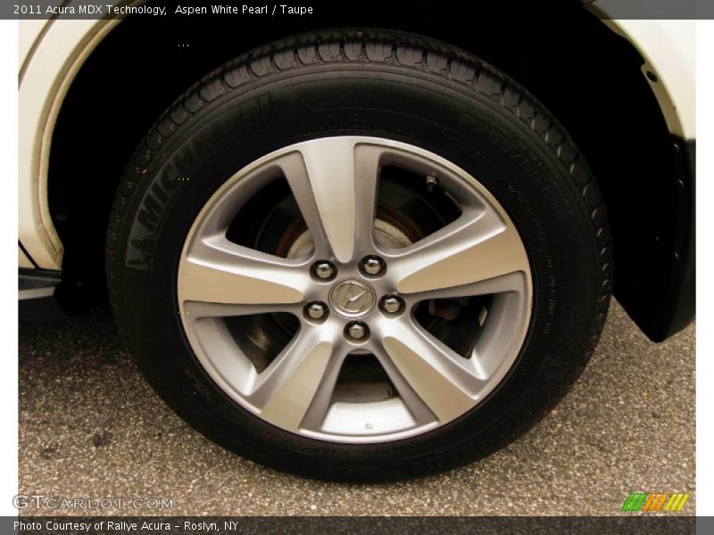 Aspen White Pearl / Taupe 2011 Acura MDX Technology