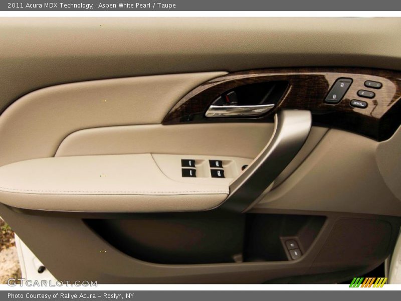 Aspen White Pearl / Taupe 2011 Acura MDX Technology