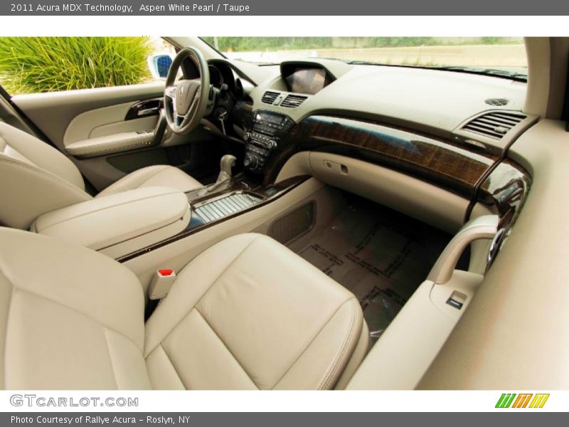 Aspen White Pearl / Taupe 2011 Acura MDX Technology