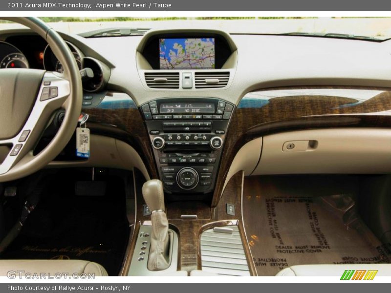 Aspen White Pearl / Taupe 2011 Acura MDX Technology