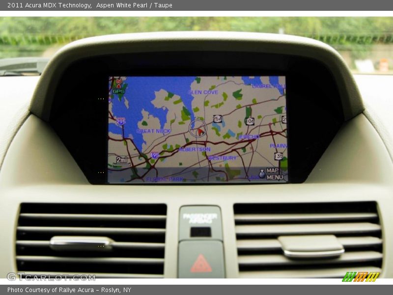 Aspen White Pearl / Taupe 2011 Acura MDX Technology