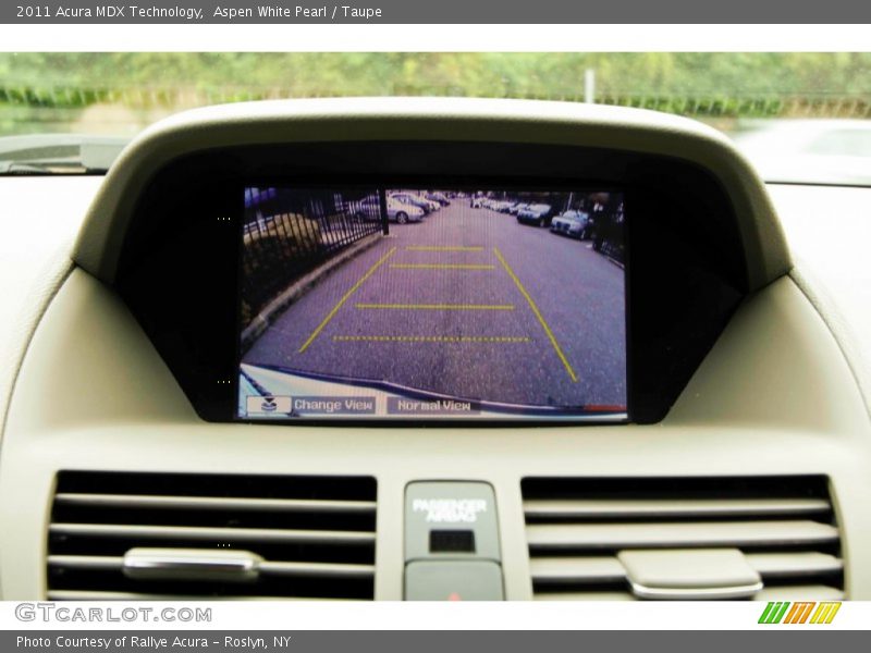 Aspen White Pearl / Taupe 2011 Acura MDX Technology