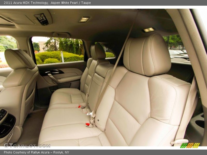 Aspen White Pearl / Taupe 2011 Acura MDX Technology