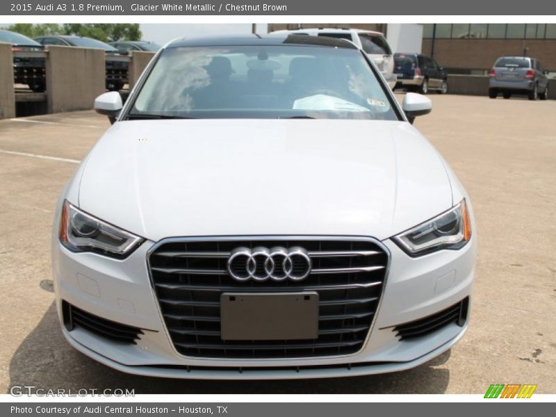 Glacier White Metallic / Chestnut Brown 2015 Audi A3 1.8 Premium