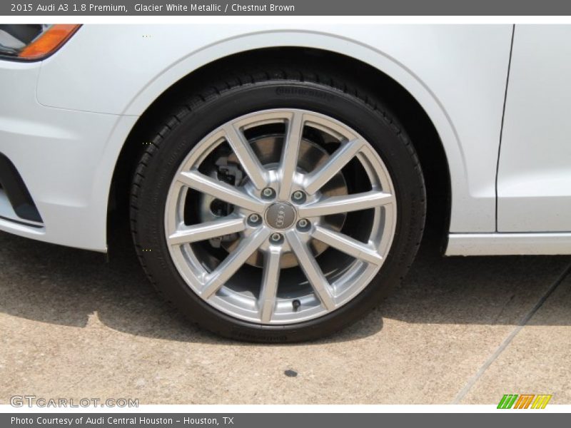 Glacier White Metallic / Chestnut Brown 2015 Audi A3 1.8 Premium
