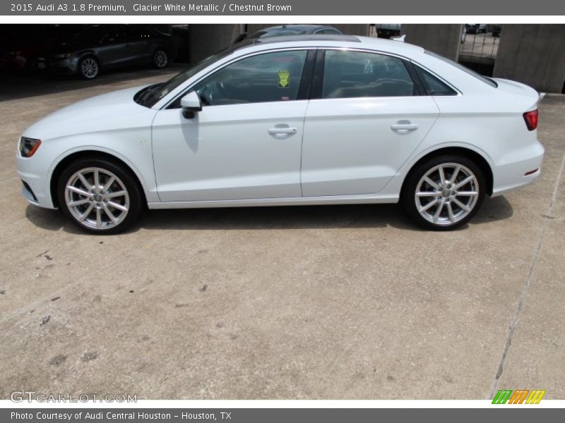 Glacier White Metallic / Chestnut Brown 2015 Audi A3 1.8 Premium