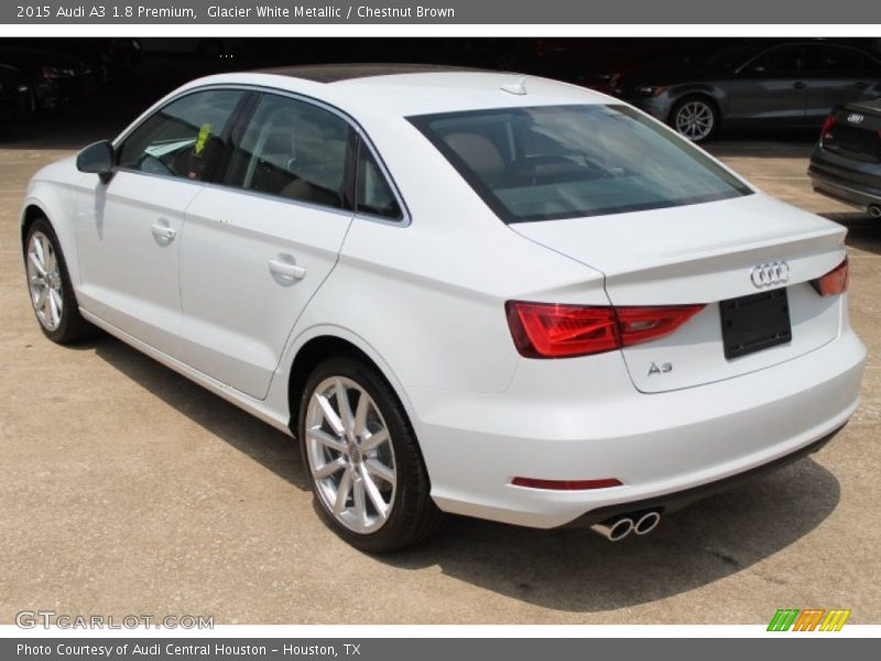 Glacier White Metallic / Chestnut Brown 2015 Audi A3 1.8 Premium
