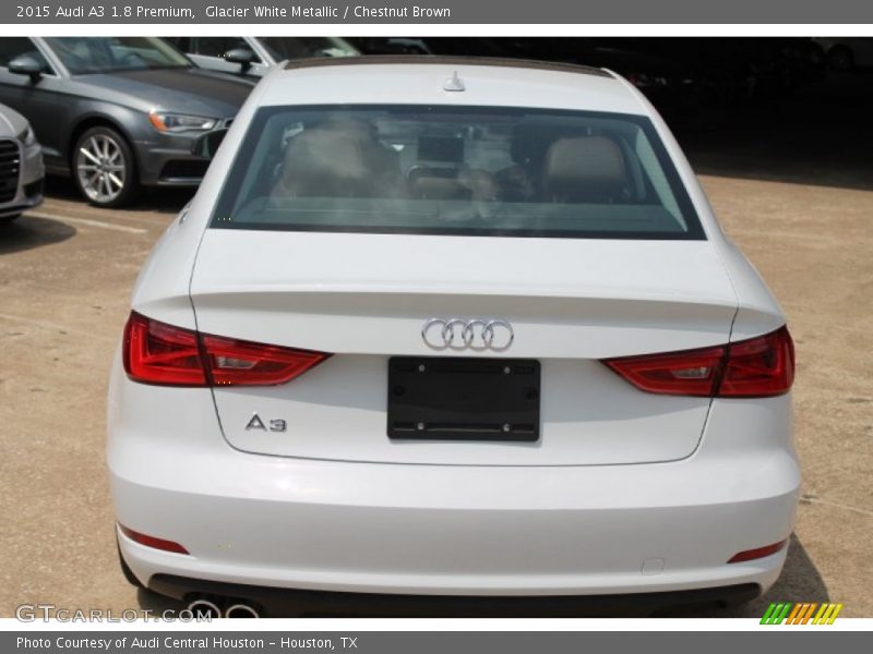 Glacier White Metallic / Chestnut Brown 2015 Audi A3 1.8 Premium