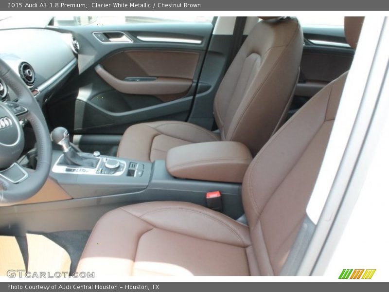 Glacier White Metallic / Chestnut Brown 2015 Audi A3 1.8 Premium
