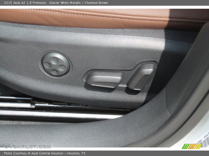 Glacier White Metallic / Chestnut Brown 2015 Audi A3 1.8 Premium