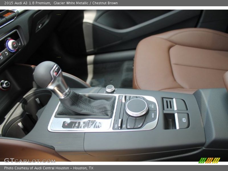 Glacier White Metallic / Chestnut Brown 2015 Audi A3 1.8 Premium