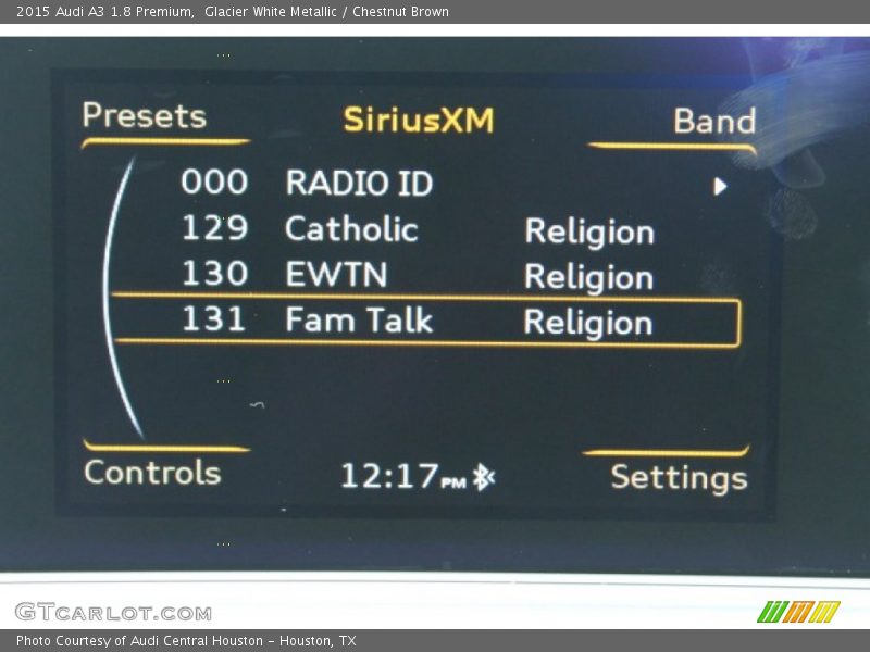 Glacier White Metallic / Chestnut Brown 2015 Audi A3 1.8 Premium