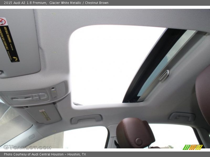 Glacier White Metallic / Chestnut Brown 2015 Audi A3 1.8 Premium